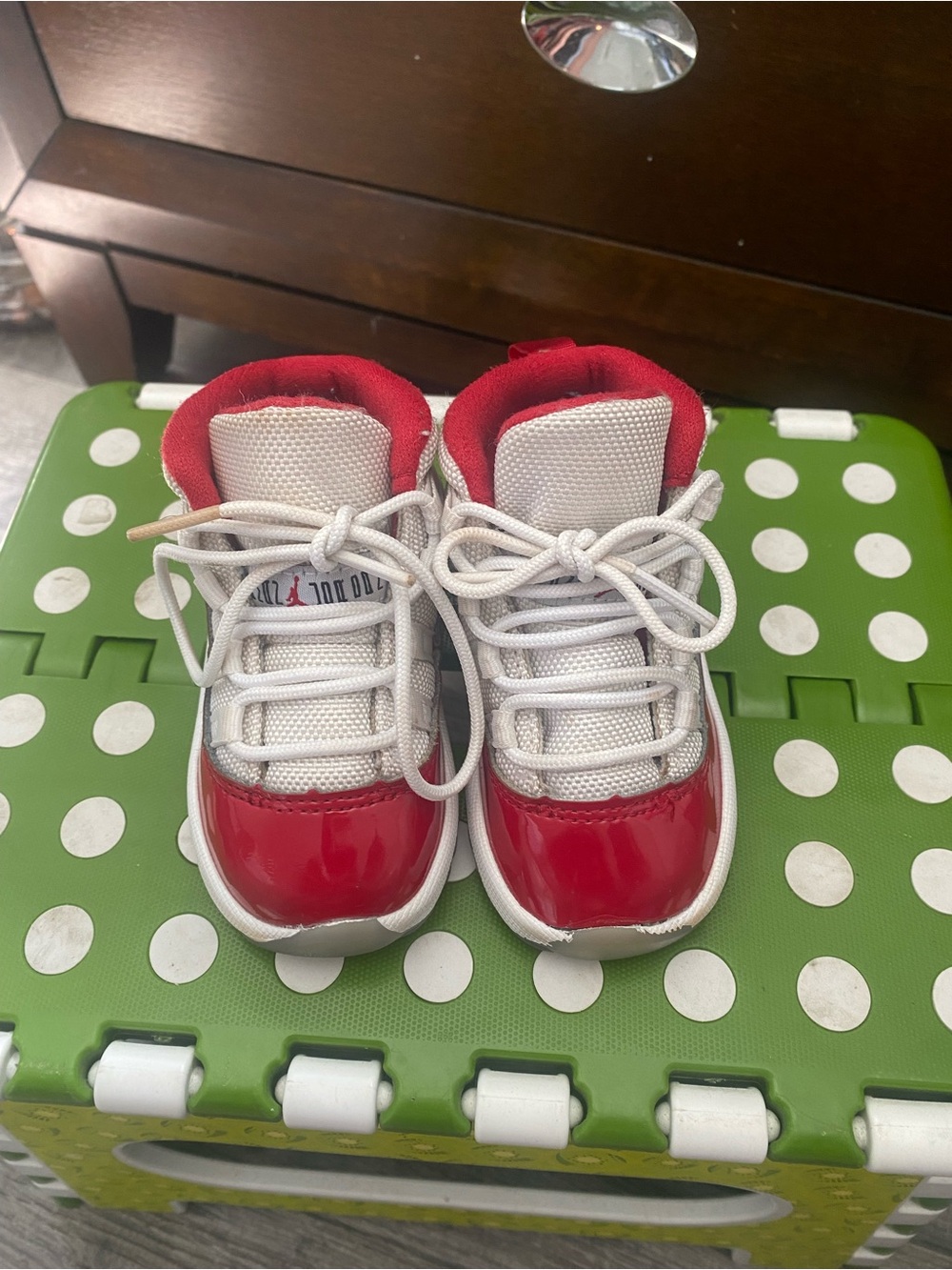 Air Jordan 11 retros cherry red toddler shoes size 5C